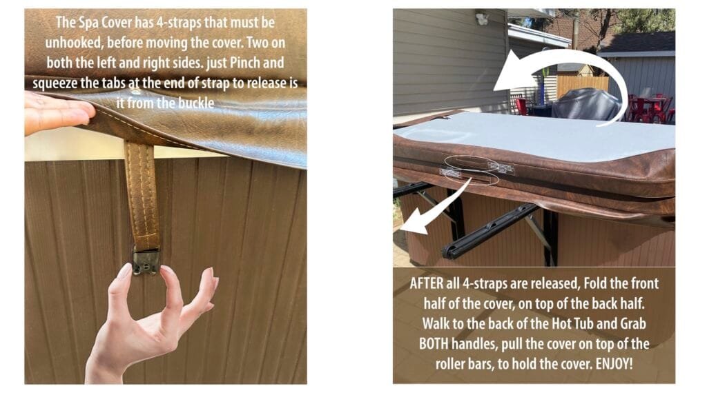 Spa strap hooks